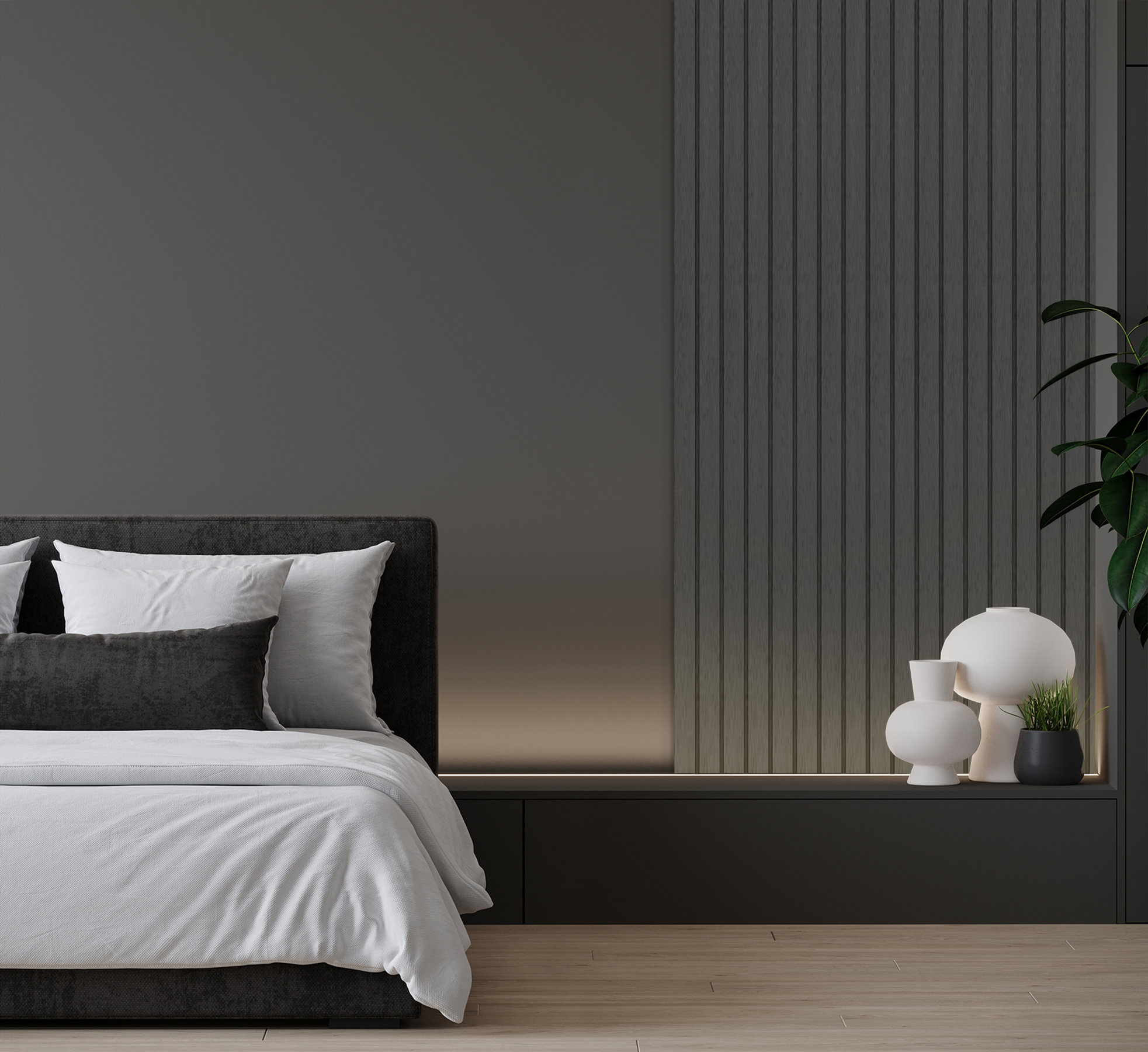 ROCCA Stormy Grey – nástenné lamely