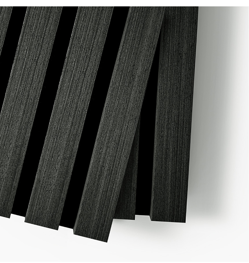 Detail lamiel akustického obkladu VENEER Graphite