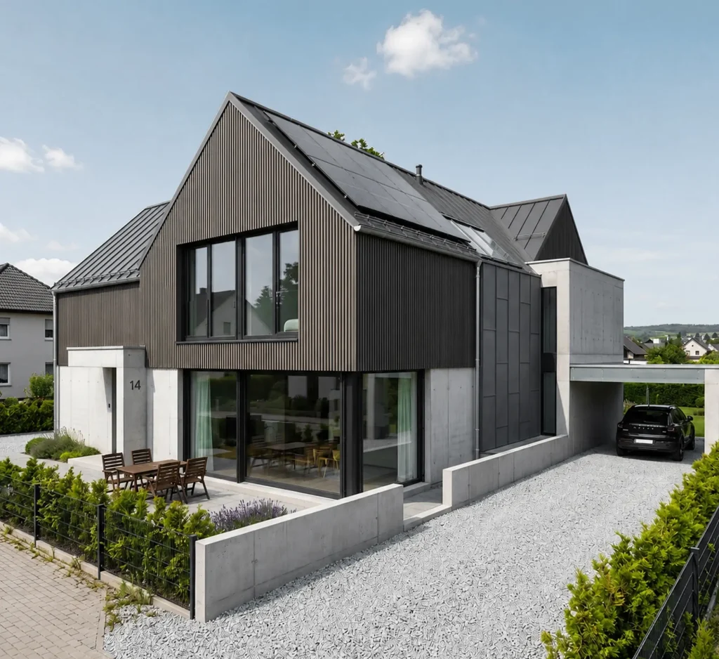 BRUNO Silver Grey/Charcoal – WPC fasádny obklad